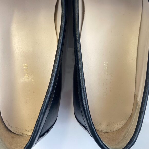 Cole Haan Pinch Traditional Penny Loafer Leather Slip On Flat Shoe Black W 9.5 - Picture 6 of 13